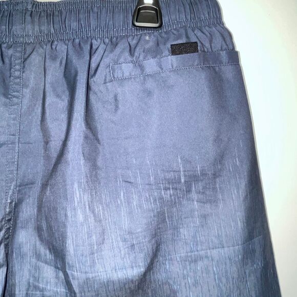 Nike Men's Black Green Gradient Mesh Drawstring Swoosh Athletic Swim Trunks XL - Picture 8 of 9